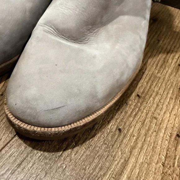 UGG Australia Elora Leather 1019148 Taupe Ankle Booties Women's Size‎ 7 Suede - Picture 6 of 6